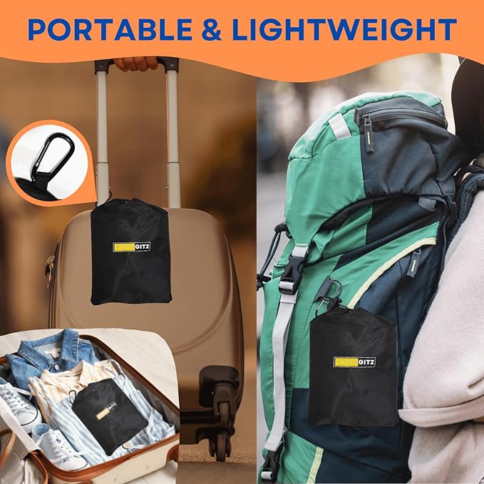 Airplane Foot Hammock 2-Pack, Leg Hammock for Airplane Travel with Rigid Base, Foot Sling for Plane Traveling with Memory Foam, Feet Rest for Long Flight, Travel Leg Rest, Footrest for Kids