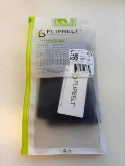 FlipBelt Lightweight Running Air Belt, Fitness and Running Fanny Pack for Women and Men, Non Chafing Waist Band Pack for Phone, Keys, Money, Moisture Wicking Storage Belt, USA Company