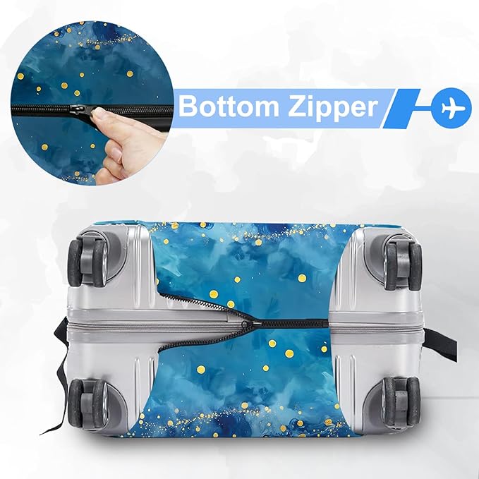 ANNA QUEEN Travel Luggage Cover Suitcase Protector Suitcase Cover Anti-Scratch,Stretchable Bag Cover Washable Durable Polyester