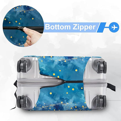 ANNA QUEEN Travel Luggage Cover Suitcase Protector Suitcase Cover Anti-Scratch,Stretchable Bag Cover Washable Durable Polyester