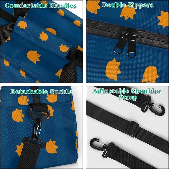 Personalized Duffel Bag for Kids Girls Boys, Cute Dinosaur Custom Name Gym Bag Overnight with Padded Handles Carry On Weekend Sports Travel Bag for School Practice Gymnastics Ballet