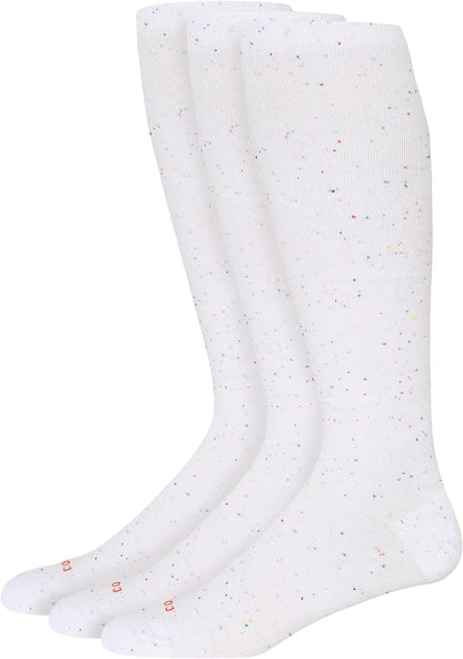 Comrad Recycled Cotton Knee High Socks - 15-20mmHg Graduated Compression Socks - Soft & Breathable Support Socks, Unisex