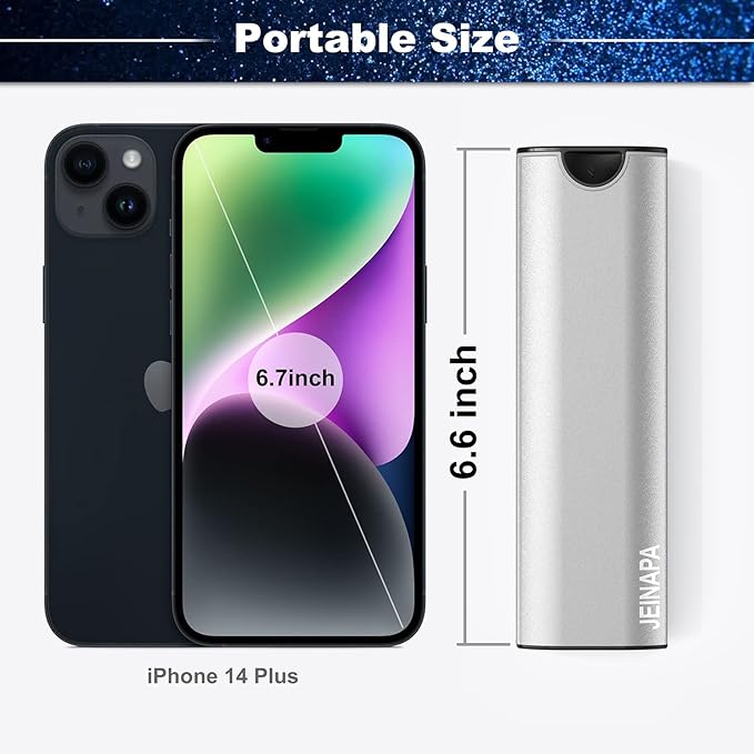 Extra Large Pill Organizer 7 Day, Aluminum Daily Pill Box, Weekly Travel Pill Case, Cute Pill Holder to Hold Vitamins, Medicines, Pills, Supplements