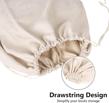 LAKE OF FIRE 4 Pcs Boot Bag for Cowboy Boots - Travel Boot Storage Bag for Cowboy Boot Protection (21" X 12")