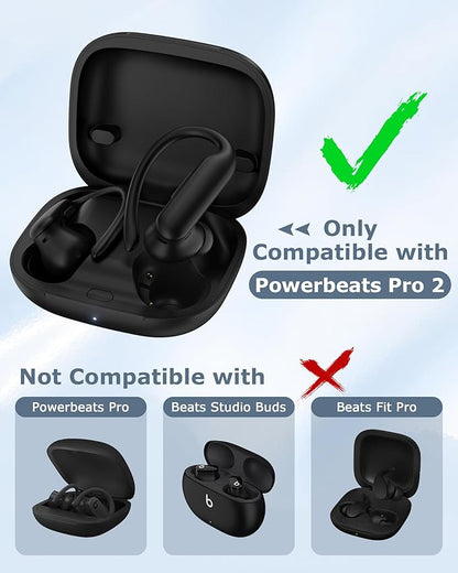 Charging Case Replacement Compatible with Powerbeats Pro 2-600mAh Battery Portable Wireless Charger Case with Bluetooth Pairing