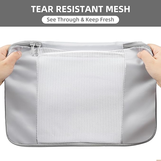 BAGAIL 6 Set/8 Set/10 Set Packing Cubes Various Sizes Packing Organizer for Travel Accessories Luggage Carry On Suitcase