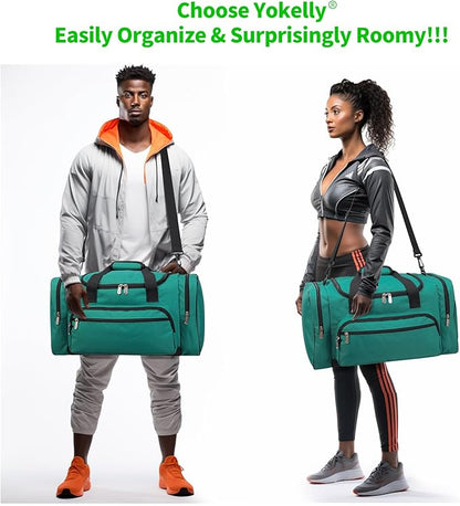 Sports Duffel Bag 20 inch for Travel Gym - Green