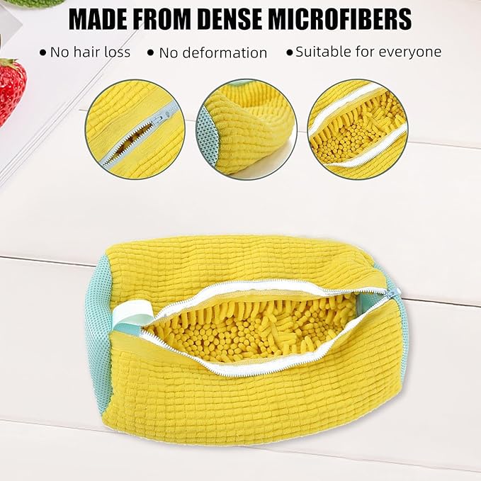 2-Packs Shoe Washing Bag for Washing Machine,Laundry Shoe Bag for Washer and Dryer Reusable Shoe Cleaning Bag