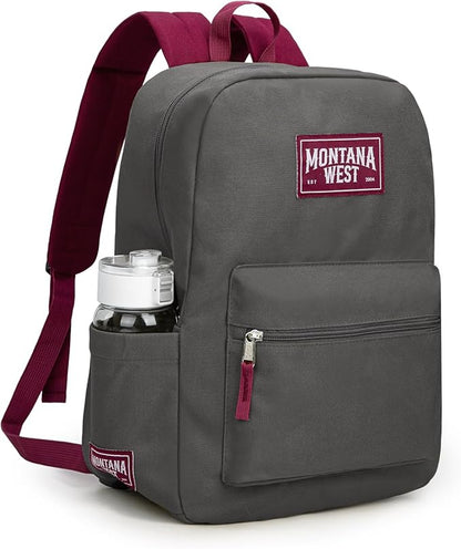 Montana West Backpack for Women Men 2 PCS Lightweight College Bookbags Casual Daypack Backpacks for Commute & Travel