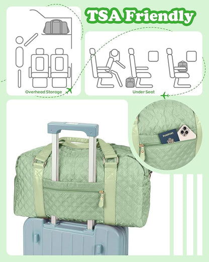 Monogram Duffle Bag Women Girls Gift: Initial Overnight bags, Dance Cheer bag Sports for Girl, Kid Gymnastics Bags, Birthday Gifts for Women Girls Kids Teens Mom Teacher