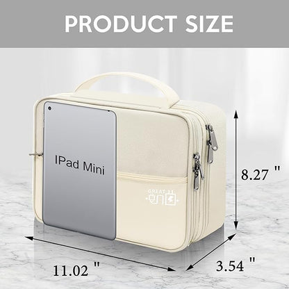 CILLA Electronic Organizer Travel Case, Travel Cord Organizer Case Portable Waterproof Cable Organizer Bag for Charger, Cord, USB, Power Bank, Earphone