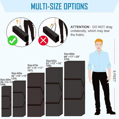 36" Sports Duffle Bag - 100L Extra Large Travel Duffel Luggage Bag with Upgrade 2-way Lockable Zippers, Durable & Water Resistant (36inch)