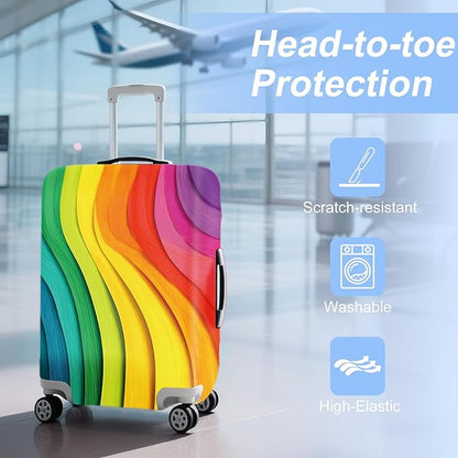 ANNA QUEEN Travel Luggage Cover Suitcase Protector Suitcase Cover Anti-Scratch,Stretchable Bag Cover Washable Durable Polyester