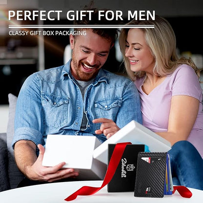 Zitahli Wallet for Men Slim 11 Credit Card Holder RFID Blocking Small Men's Wallet Bifold Minimalist Front Pocket With Mens Gifts Box