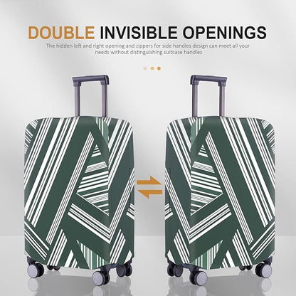 Travel Luggage Cover - Scratch-Resistant Fit 19-31 Inch Suitcase Protector, Not Included (F-S-008, L(26-27 inch))