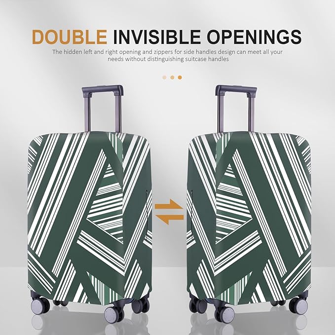 Travel Luggage Cover - Scratch-Resistant Fit 19-31 Inch Suitcase Protector, Not Included (F-S-008, M(24-25 inch))