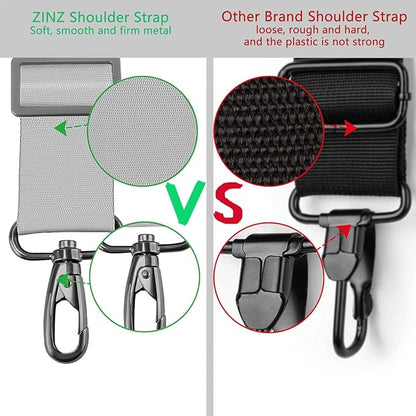 ZINZ 79 inch Shoulder Strap, Extra-thick Fixed Cushion Pad and Dual Clasps Universal Replacement Strap with Metal Swivel Hooks for Laptop Bags, Luggage Bags, Camera, Crossbody(Butterfly)
