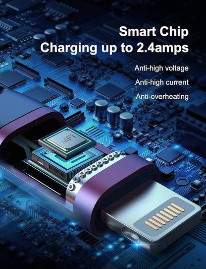 Dasku 3 Pack 3 FT Lightning Cable Certified iPhone Charger Cable Red Nylon Braided Fast Charging Cord Compatible with iPhone 13/12/11/Pro Max/X/Xs Max/Xr /8 Plus/7 Plus/6S Plus/6 Plus/iPad