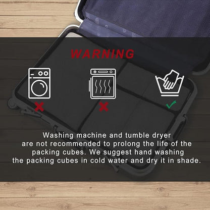 BAGAIL 6 Set Packing Cubes,Travel Luggage Packing Organizers