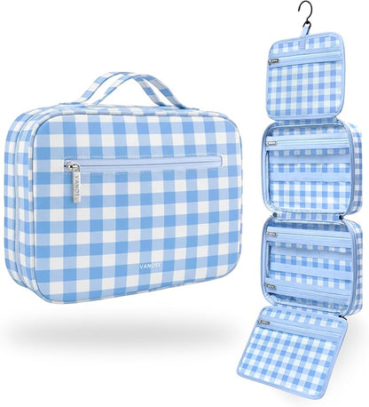 VANDEL Waterproof Hanging Toiletry Bag for Travelling, Hanging Makeup Organizer Bag, Cosmetic Travel Bags for Women Travel Toiletry Bags, Makeup Case Toiletries Organizer Hygiene Bathroom Shower Caddy