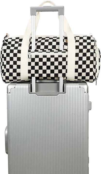 BLUBOON Duffle Bag Girls Kids Cute Gym Bag with Shoes Compartment & Wet Separation Waterproof Sports Overnight Travel Bag