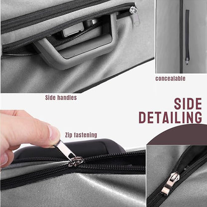 No Disassembly Suitcase Covers for Luggage - 30 Inch Clear Luggage Cover Protector, Gray PVC Luggage Protector Suitcase Cover