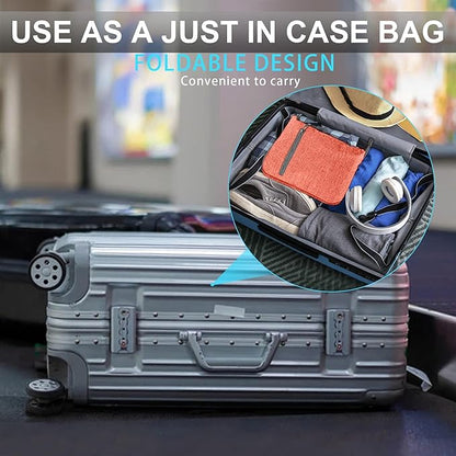 Vomgomfom 65L/85L/115L Foldable Travel Duffle Bag, Lightweight Checked Luggage with Shoe Compartment, Water-Resistant Weekender Overnight Bag for Men & Women