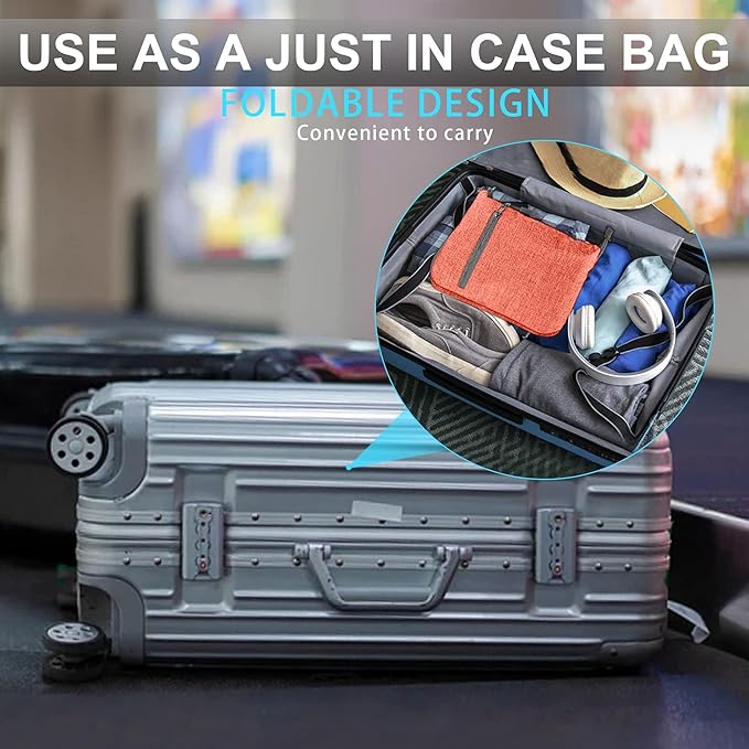 Vomgomfom 65L/85L/115L Foldable Travel Duffle Bag, Lightweight Checked Luggage with Shoe Compartment, Water-Resistant Weekender Overnight Bag for Men & Women