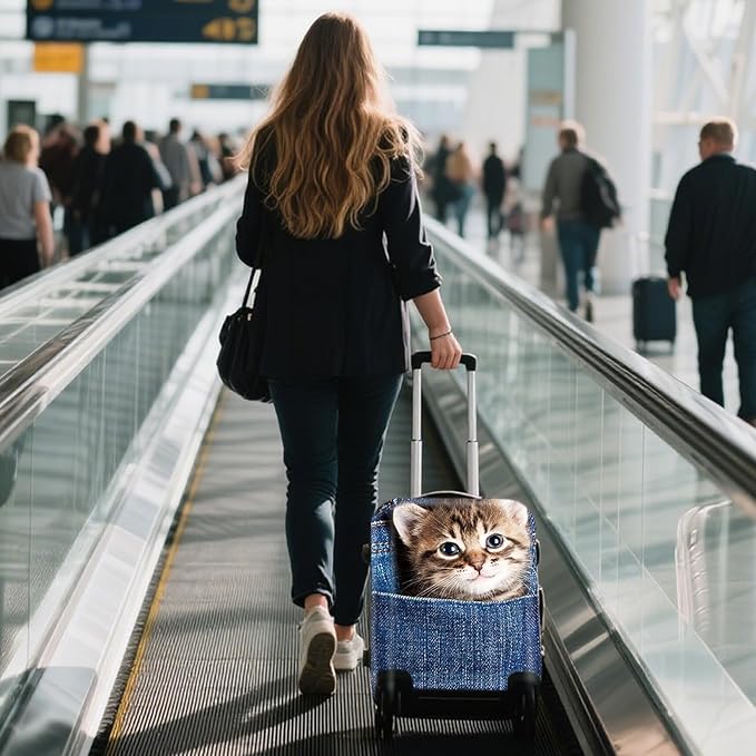 WUJIAONIAO Travel Luggage Cover Baggage Suitcase Cover Protector Skins 18-32 Inch (Cat B, XL (for 29-32 inch luggage))