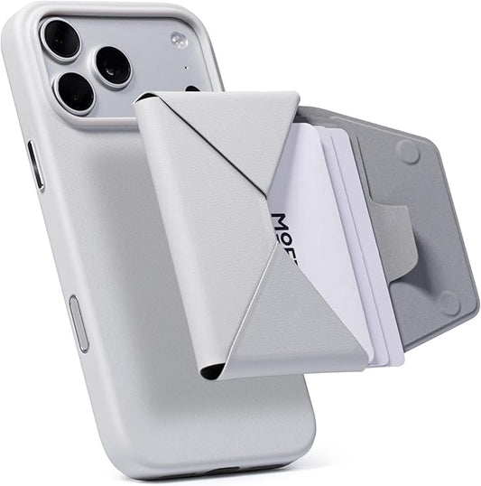 MOFT Magsafe Wallet, Slim Magnetic 8 - Card Holder, Snap Field Wallet with Pull to Access Design, RFID Blocking, MOVAS Veagn Leather Minimalist Travel Wallets for Men & Women, Misty Cove