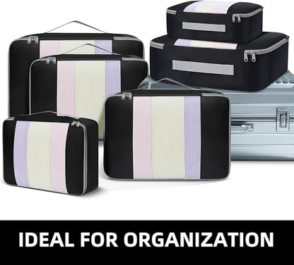 BAGAIL 6 Set/8 Set/10 Set Packing Cubes Various Sizes Packing Organizer for Travel Accessories Luggage Carry On Suitcase