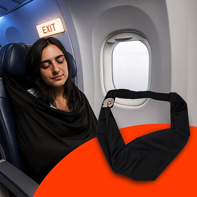 The Slyng-Premium Travel Blanket System – Blanket Body Sling for Deep Plane Sleep | Full-Body Support Ultra-Soft, Breathable, Compact Carry-On Travel Essential for Long Flights and Car Road Trips