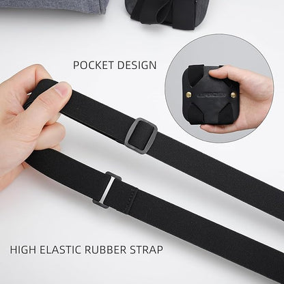 Adjustable Luggage Straps for Suitcases Add a Bag High Elastic Travel Bag Bungees Connecting Carry On Bag TSA Approved (3 Pack Black)