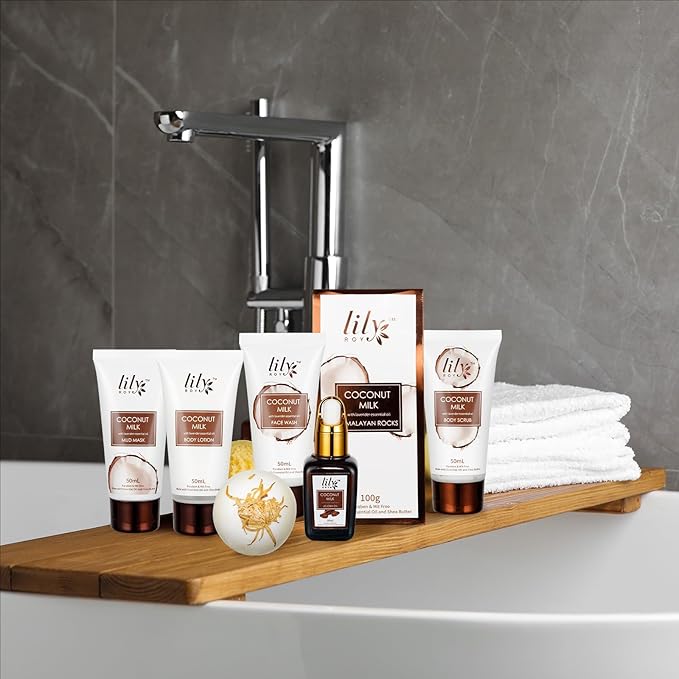 Coconut Vanilla Spa Gift Set for Women Christmas Gifts - Luxurious 28-Piece Body Care Collection, Moisturizing Bath & Body Basket Gift Set for Mother's Day, Birthday, Self Care Gift