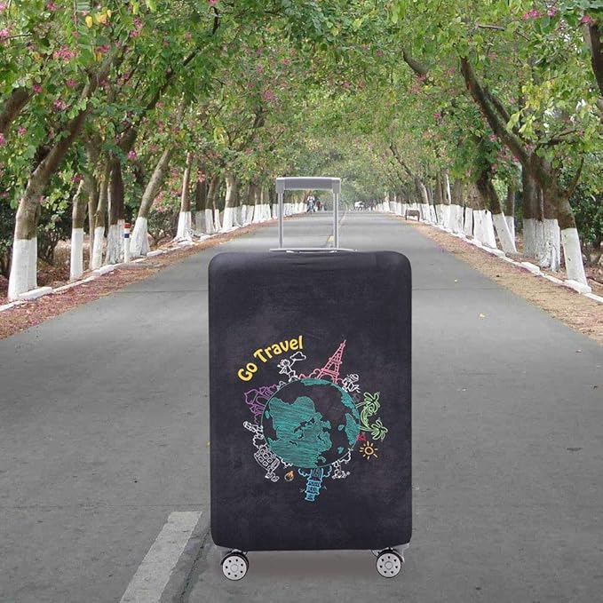 TRAVELKIN more than travel Luggage Cover Washable Suitcase Protector Anti-scratch Suitcase cover Fits 18-32 Inch Luggage