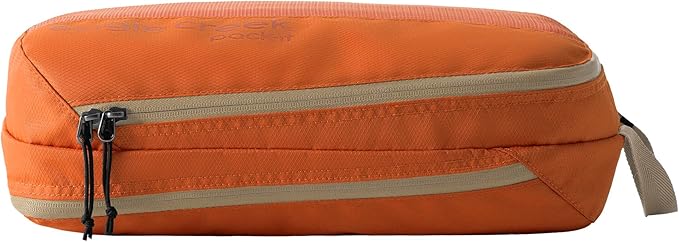 Eagle Creek Pack-It Reveal Carry-On Set - Compression Cube S (2x) & M (1x) & Clean/Dirty Cube M - Angled Zipper Stackable Carry-On Packing Tubes - Travel Essentials - Mandarin
