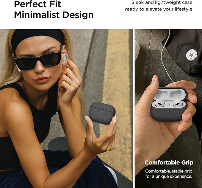 VRS Design Modern for Apple AirPods Pro 3rd Generation Case (2025) – Modern Minimal Style with Slim Profile and Precise Fit Compatible with AirPods Pro 3 (Ice Blue)