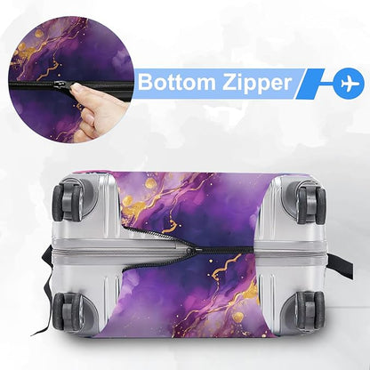 ANNA QUEEN Travel Luggage Cover Suitcase Protector Suitcase Cover Anti-Scratch,Stretchable Bag Cover Washable Durable Polyester