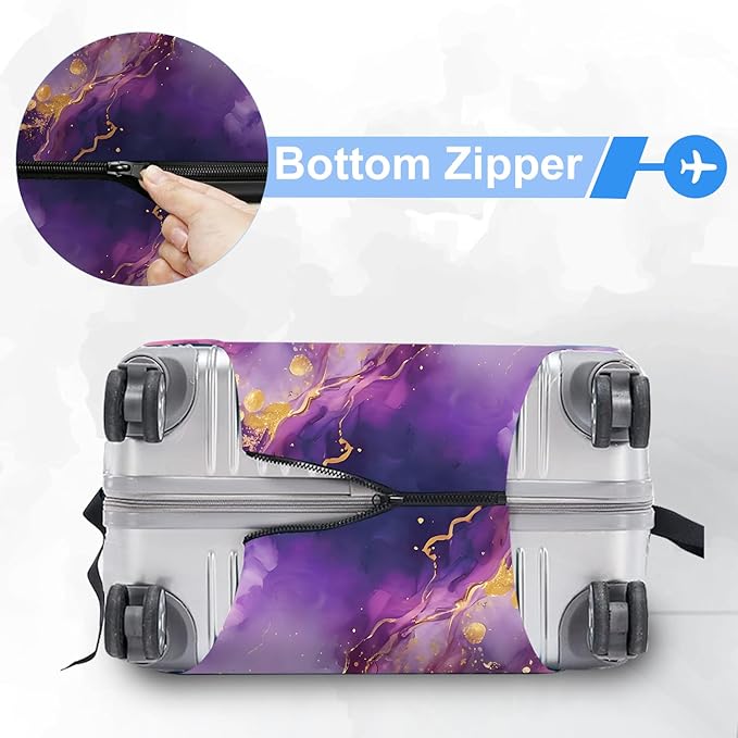 ANNA QUEEN Travel Luggage Cover Suitcase Protector Suitcase Cover Anti-Scratch,Stretchable Bag Cover Washable Durable Polyester