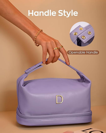 Bachelorette Gifts - Makeup Bag for Women, Bridal Shower Gift for Her Travel Toiletry Bag