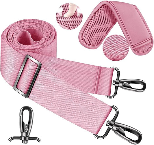 ZINZ 60 Inch Shoulder Strap with Removable Ultra-Thick Pad, Adjustable Buckles Shoulder Crossbody Strap for Luggage Bag