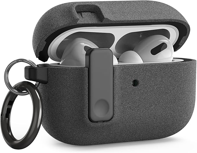 VRS Design Modern Lock Airpods Pro Case for Apple Airpods Pro 2nd Generation & 1st Generation (2023/2022/2019) (Sand Stone) [US Patent Registered]