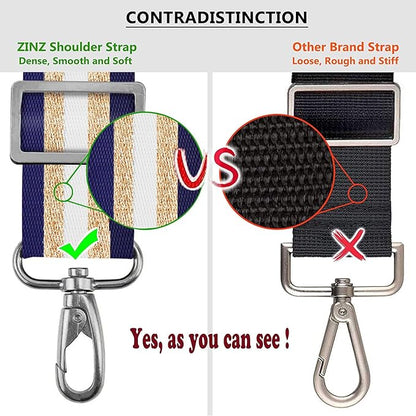 ZINZ Shoulder Strap, 57" Padded Adjustable Shoulder Bag Straps Replacement for Bags with D-Ring（TH01B06）