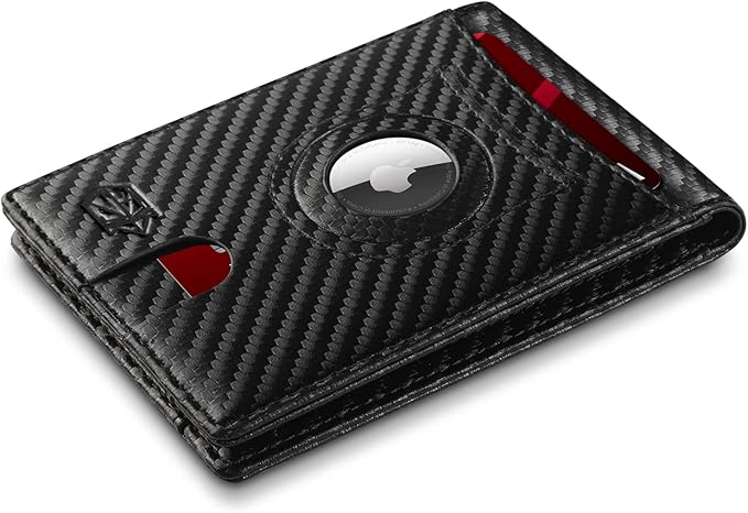 Zitahli Men's Wallets Airtag Holder Slim Rfid Leather with Gift Box