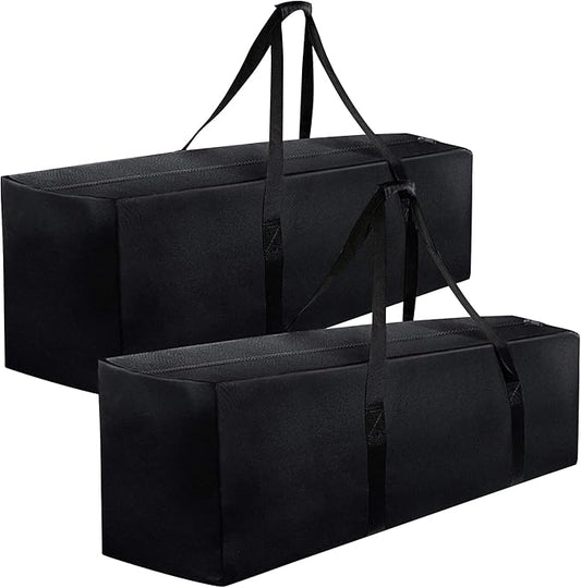 INFANZIA 47inch Sports Duffel Travel Bag, 196L Extra Large Duffel Luggage Bag with Upgrade Zipper, Water Resistant & Foldable Equipment Storage Bag for Camping Tent Tripod Fishing, 2PCS