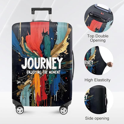 ANNA QUEEN Travel Luggage Cover Suitcase Protector Suitcase Cover Anti-Scratch,Stretchable Bag Cover Washable Durable Polyester