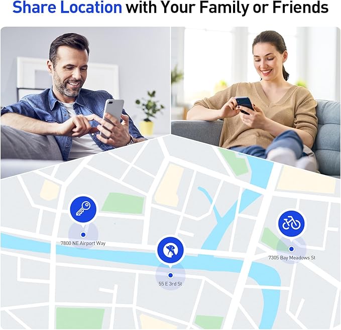 Air Tags-2 Pack Android Luggage Tracker Works with Google Find Hub App(Android Only), Loud Sound, Replaceable Battery, for Keys, Suitcase, Backpack, Wallet