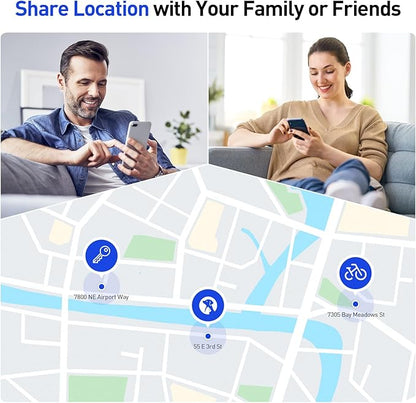 Air Tags-2 Pack Android Luggage Tracker Works with Google Find Hub App(Android Only), Loud Sound, Replaceable Battery, for Keys, Suitcase, Backpack, Wallet