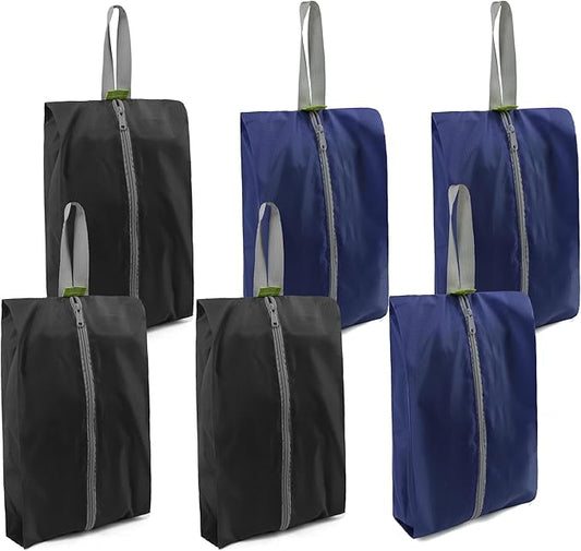 BeeGreen Shoe Organizer Set - 6 Pack Shoe Bags For Travel with Zipper Closure and Handle,Stylish and Portable Nylon Shoe Storage for Men and Women's Travel Gifts and Home Storage