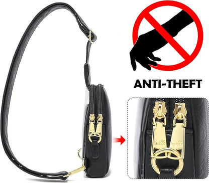 INICAT Sling Bag for Women Touchscreen Small Crossbody Cell Phone Purse Fanny Pack